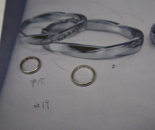 結婚指輪のリフォーム：施工前
